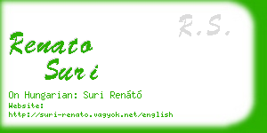 renato suri business card