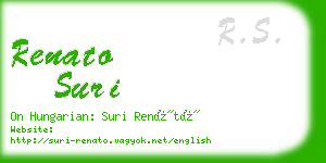 renato suri business card